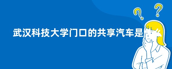 武汉科技大学门口的共享汽车是什么