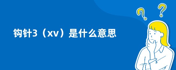 钩针3（xv）是什么意思